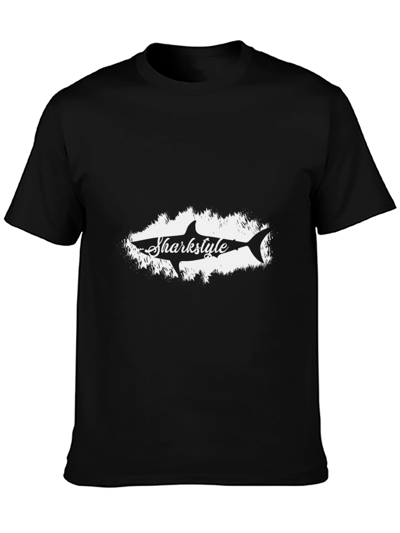 Sharkstyle Graphic Black T-Shirt