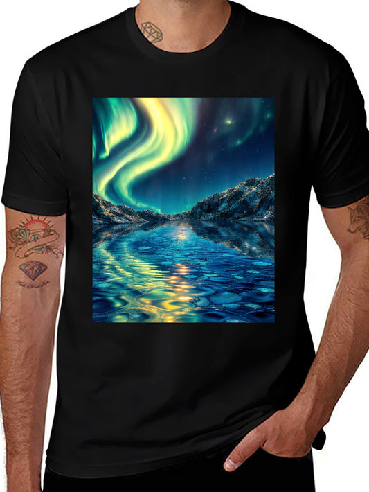 Aurora Borealis Graphic Tee - Northern Lights T-Shirt