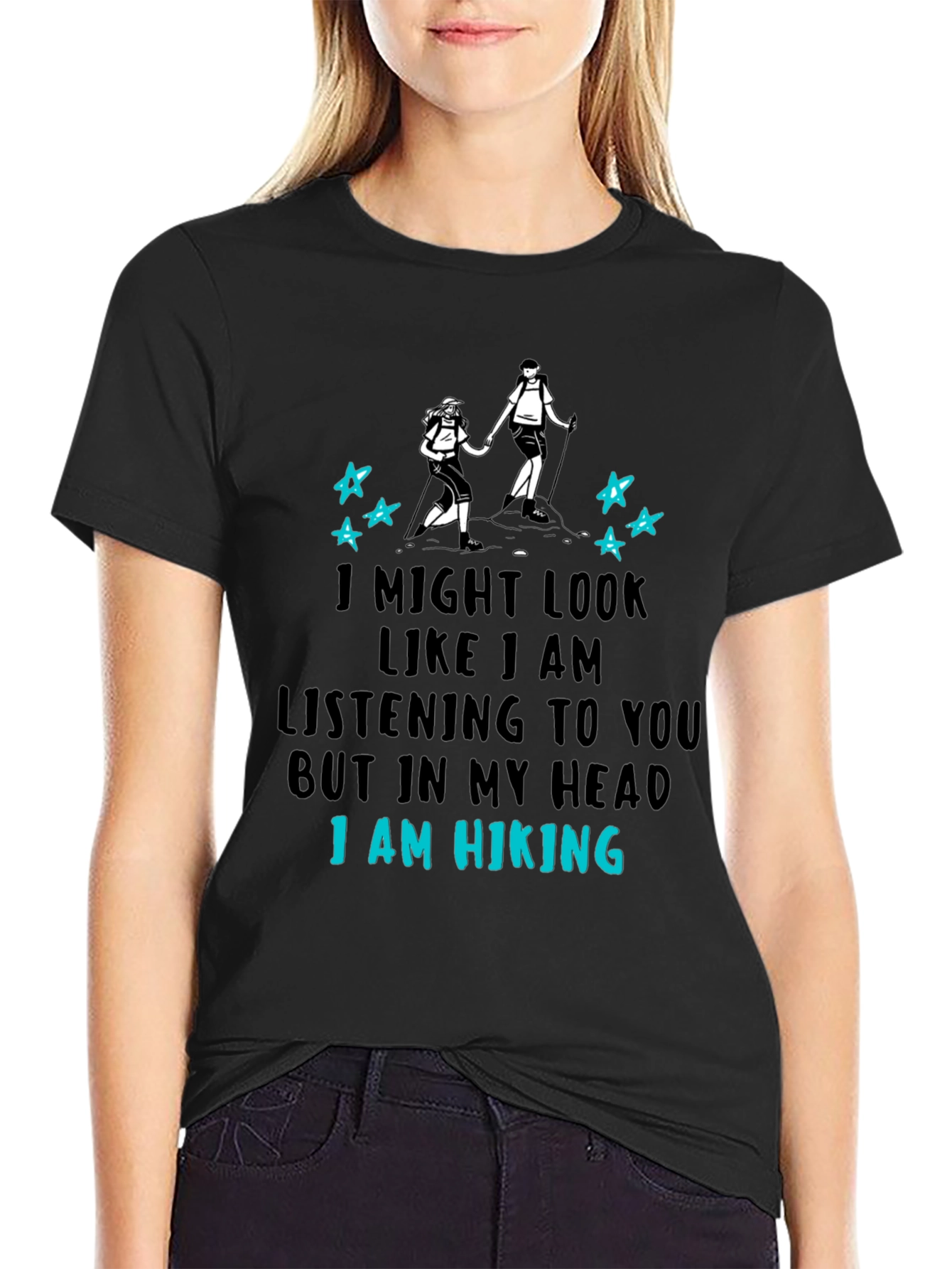 Hiking Lover T-Shirt - I Am Hiking Graphic Tee