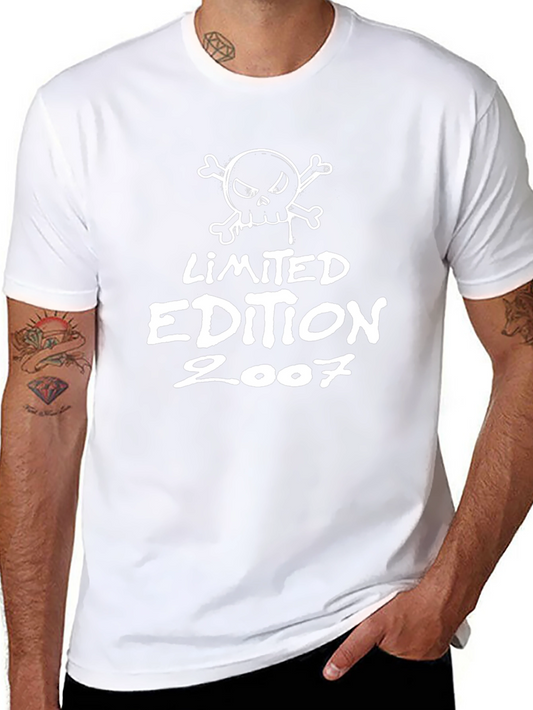 Limited Edition 2007 Skull Graphic Black T-Shirt