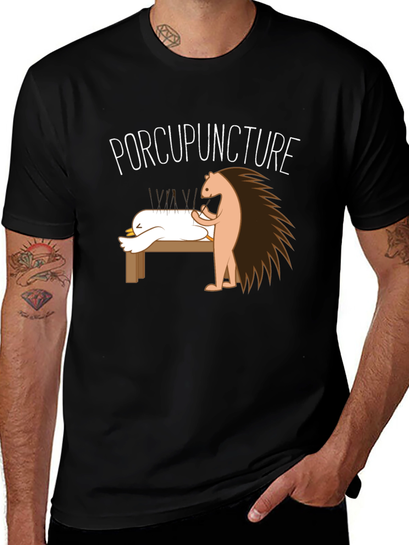 Porcupuncture Graphic T-Shirt