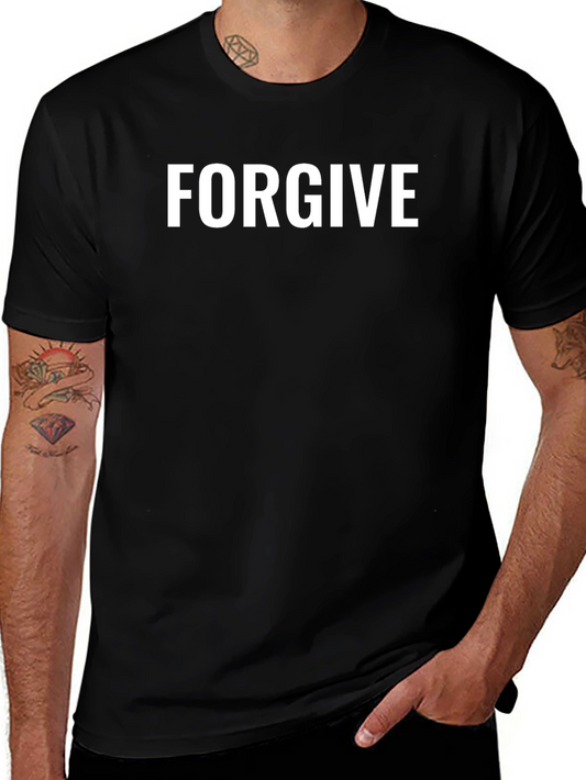Forgive Graphic Print Crew Neck T-Shirt
