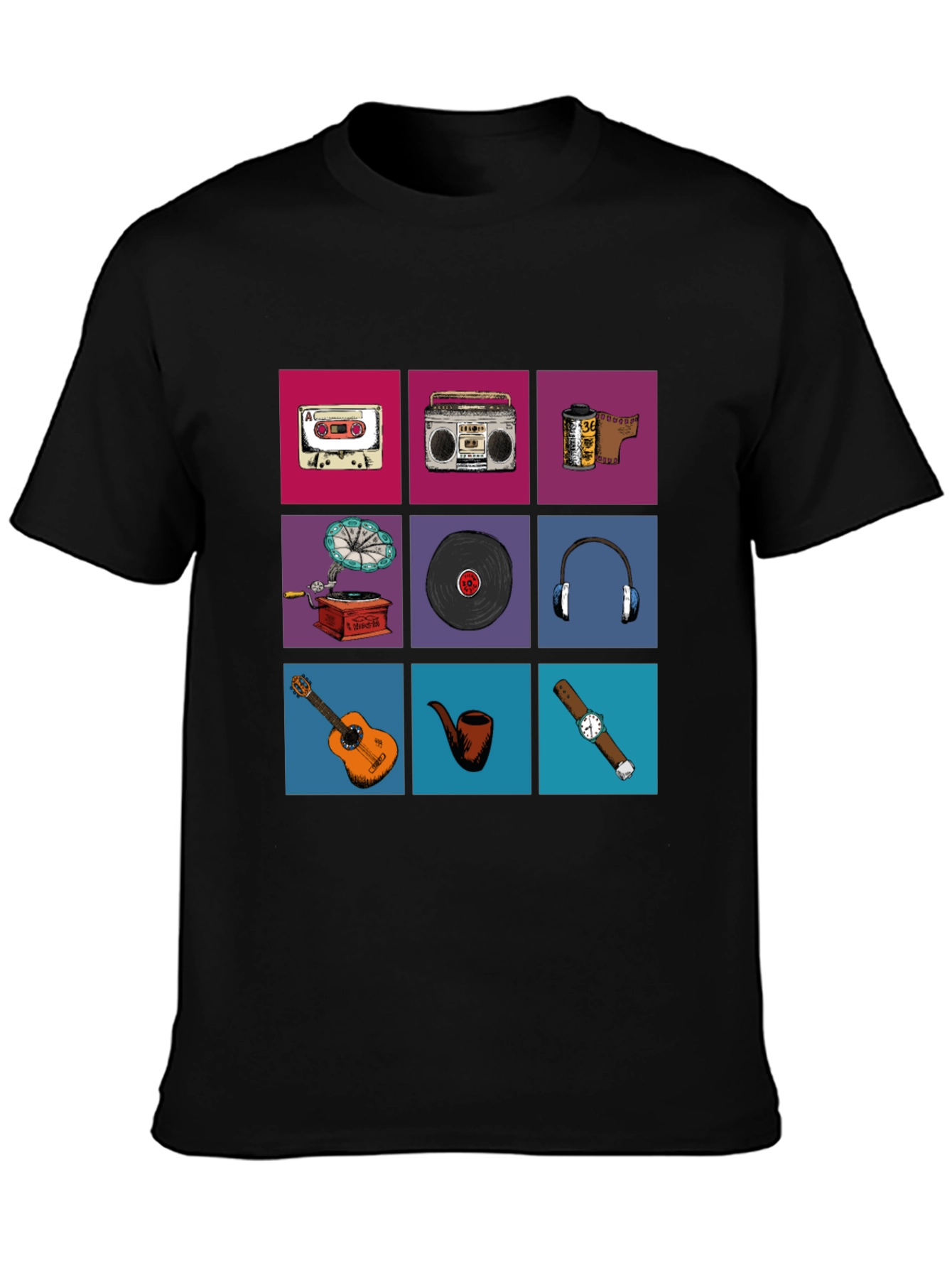 Retro Media Print T-Shirt