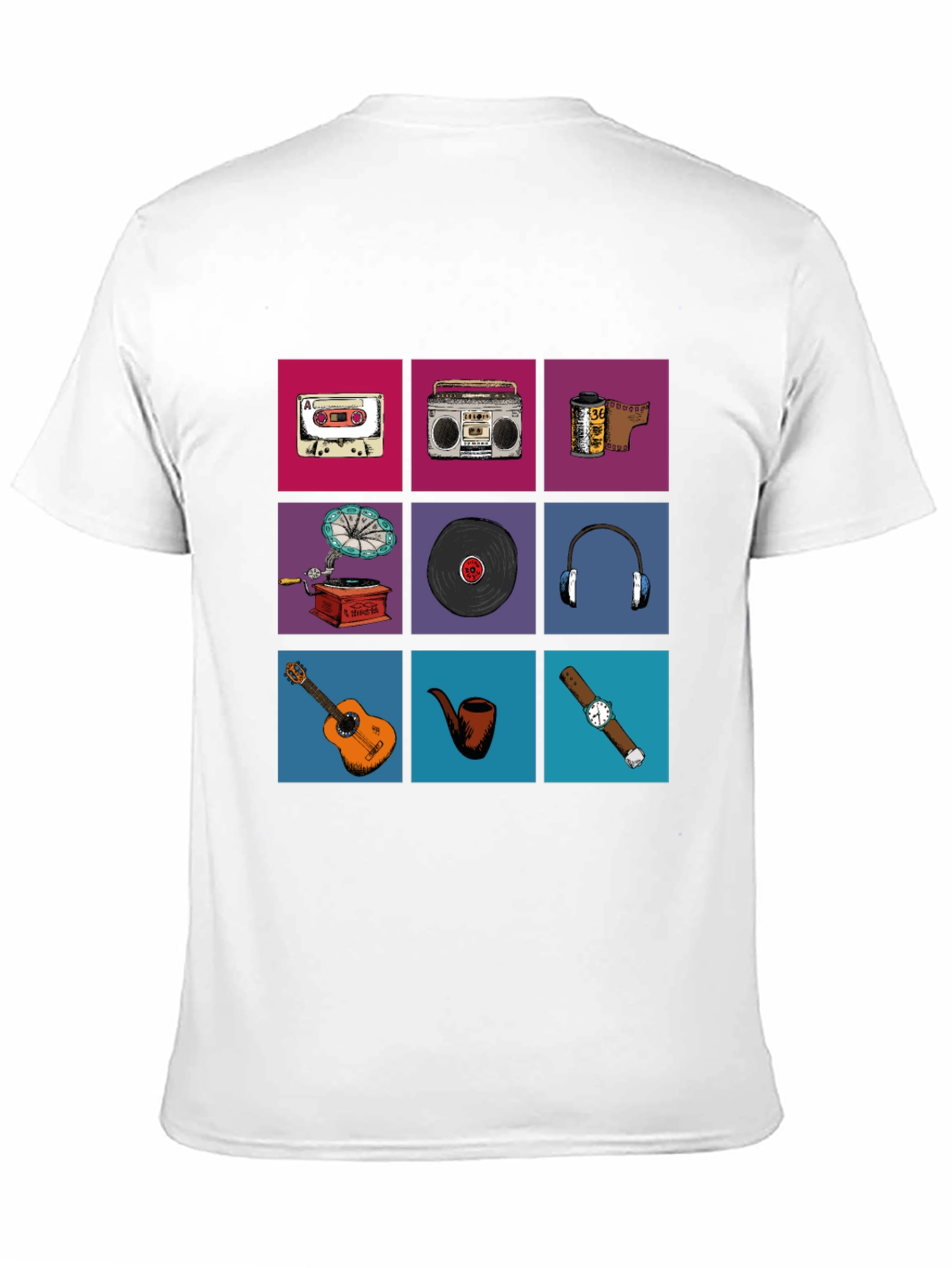 Retro Media Print T-Shirt