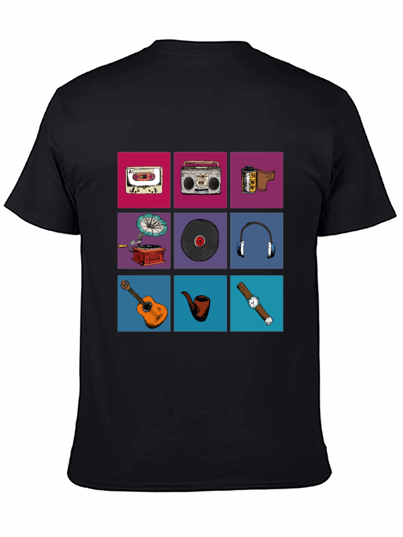 Retro Media Print T-Shirt