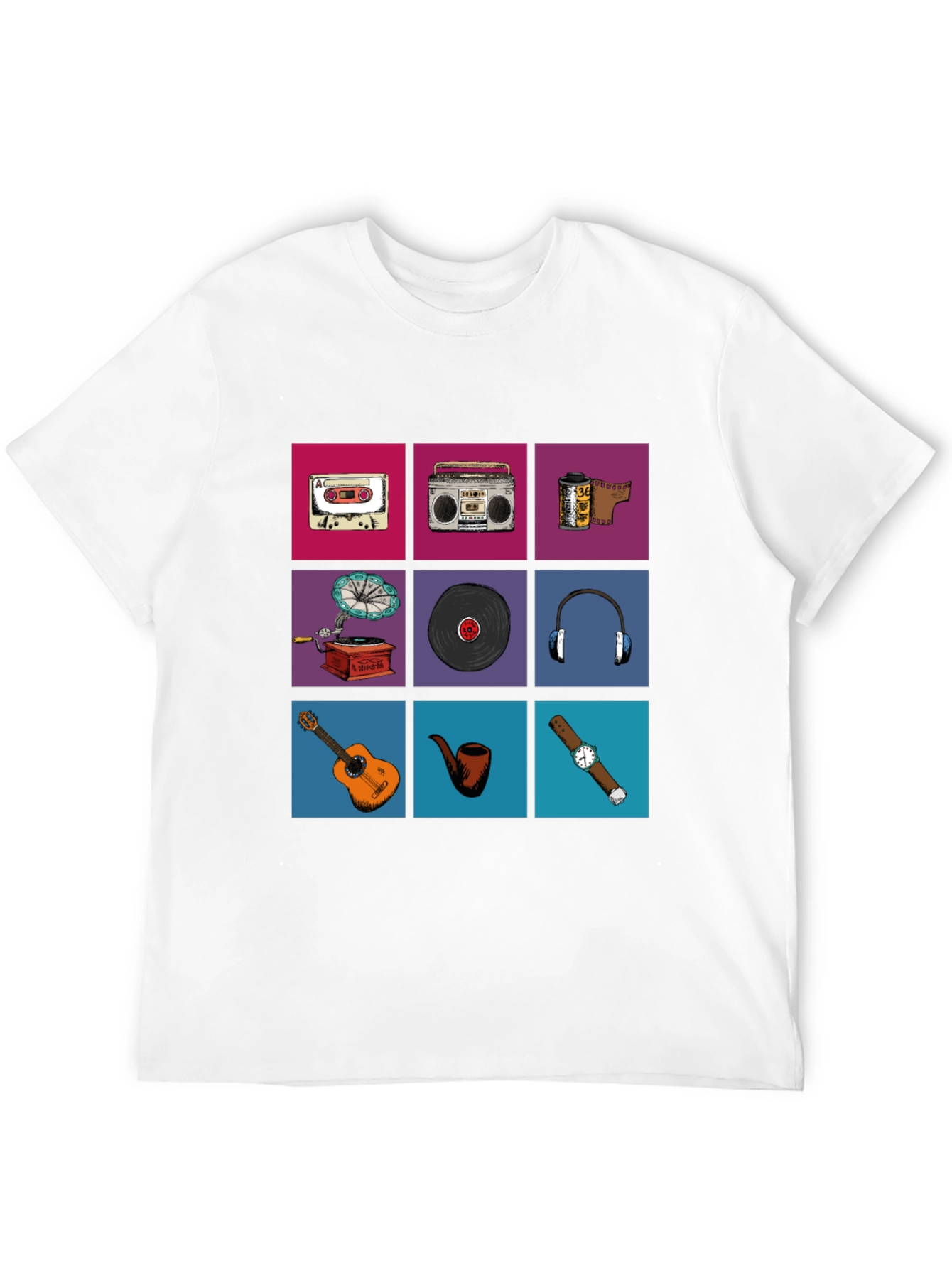 Retro Media Print T-Shirt