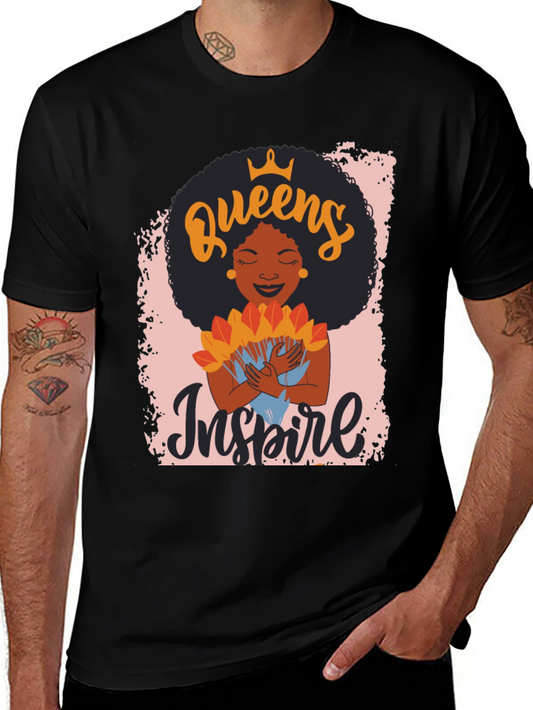 Queens Inspire Black T-Shirt