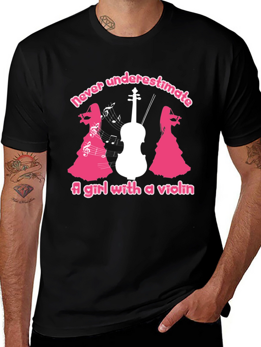 Violin Girl T-Shirt - Never Underestimate