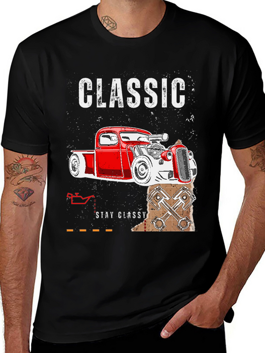 Classic Car T-Shirt - Stay Classy Vintage Tee