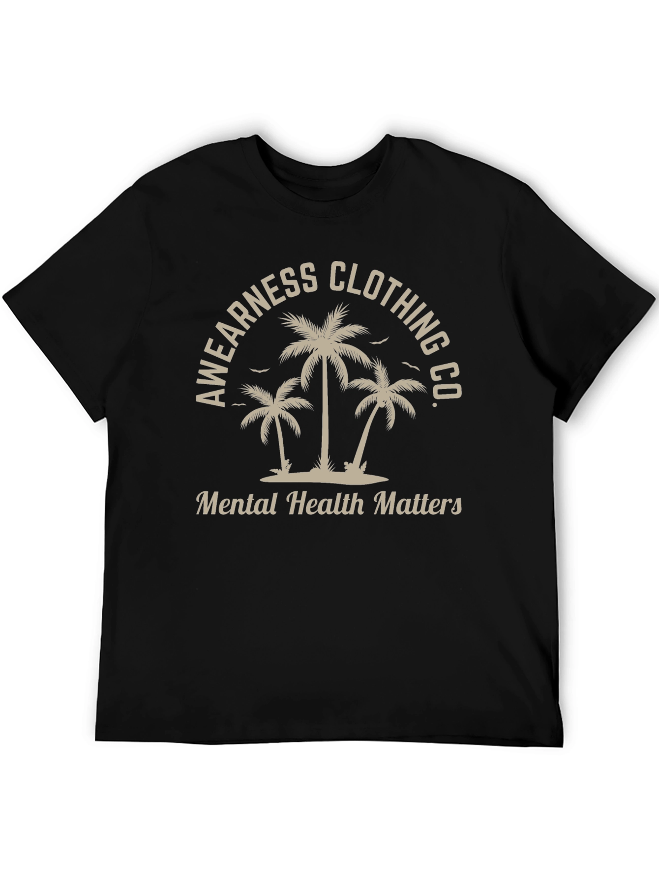 Awearness Clothing Co. Mental Health Matters Black T-Shirt