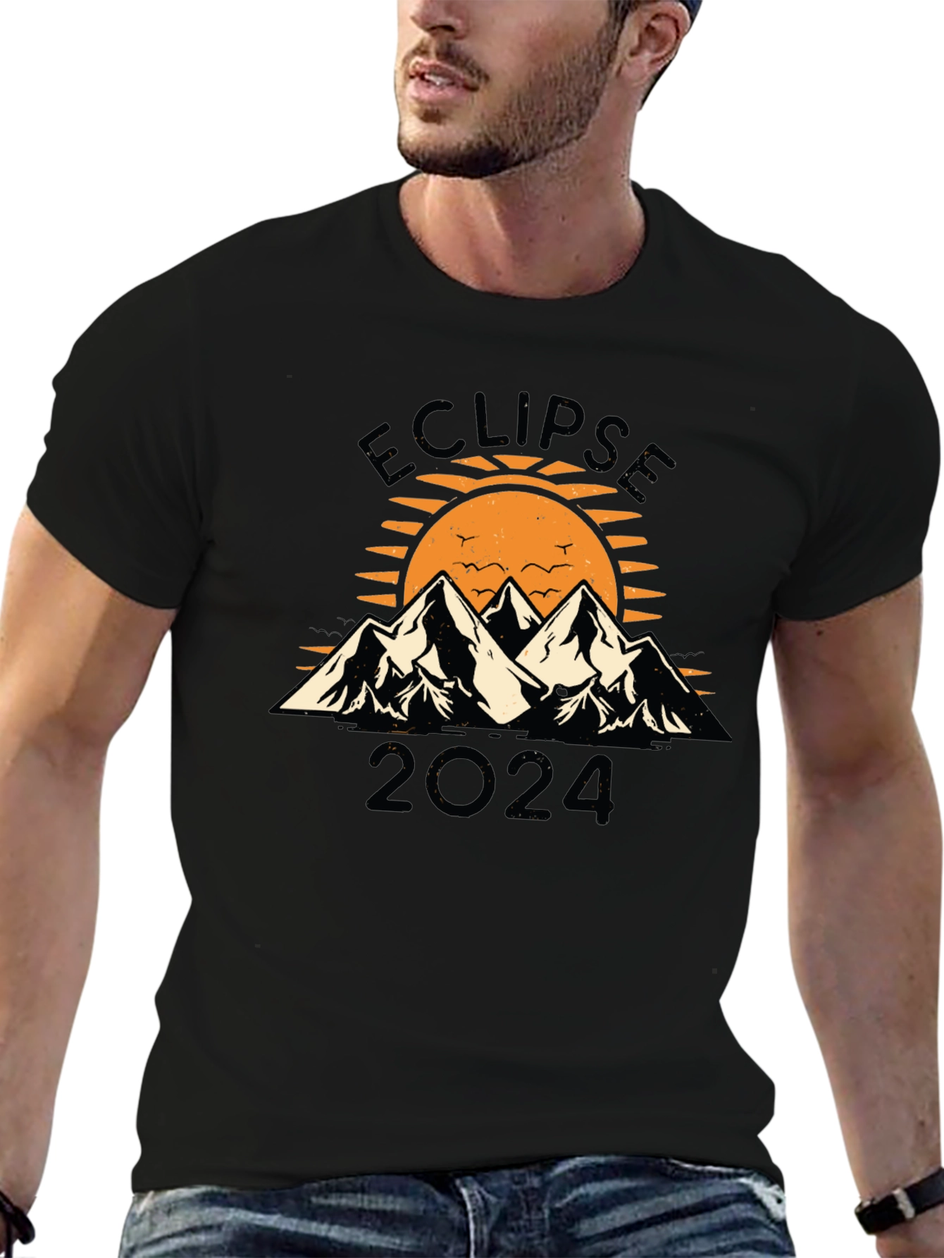 Eclipse 2024 T-Shirt Black Unisex