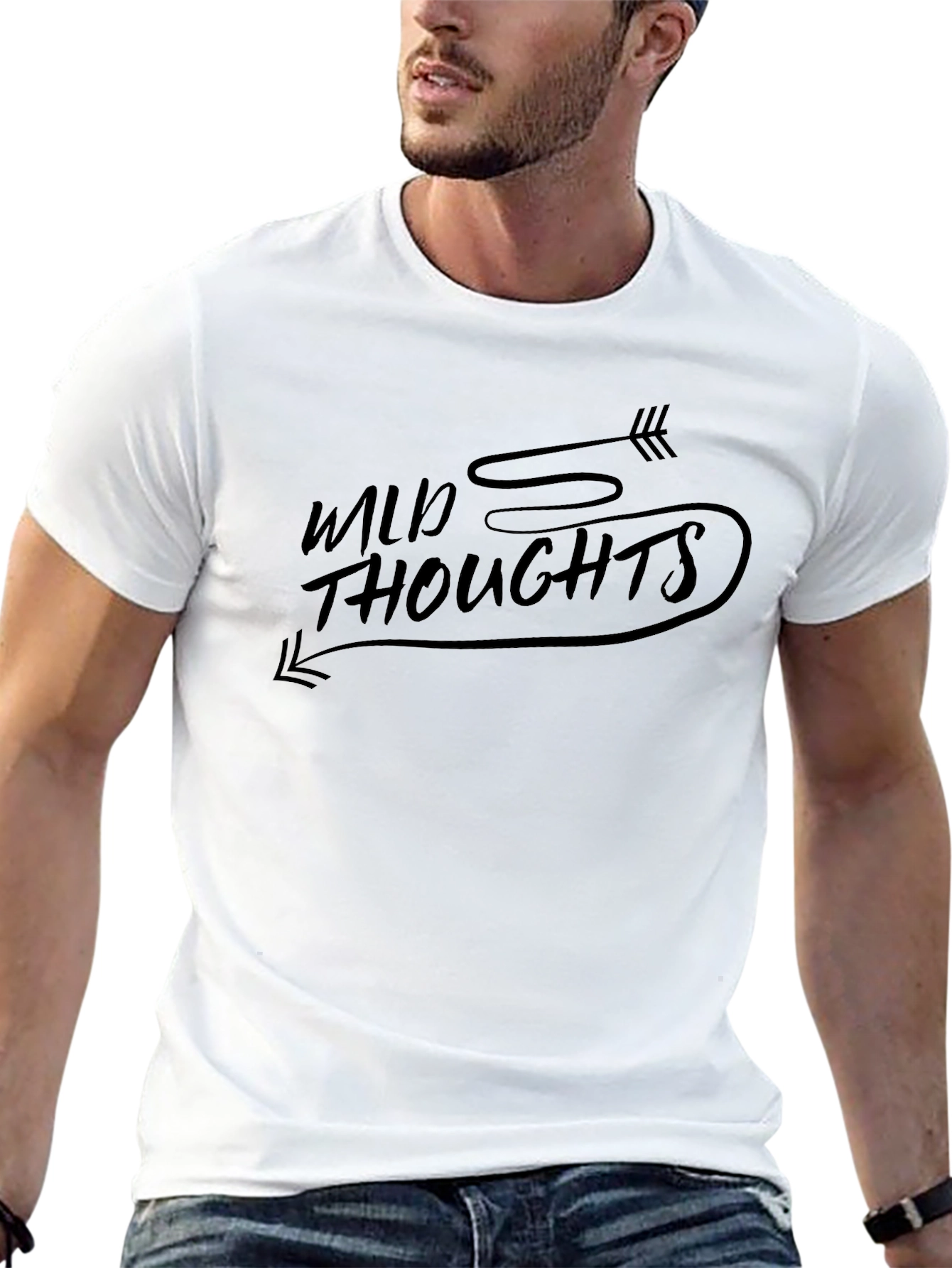 Wild Thoughts Graphic Tee - Modern Casual Shirt