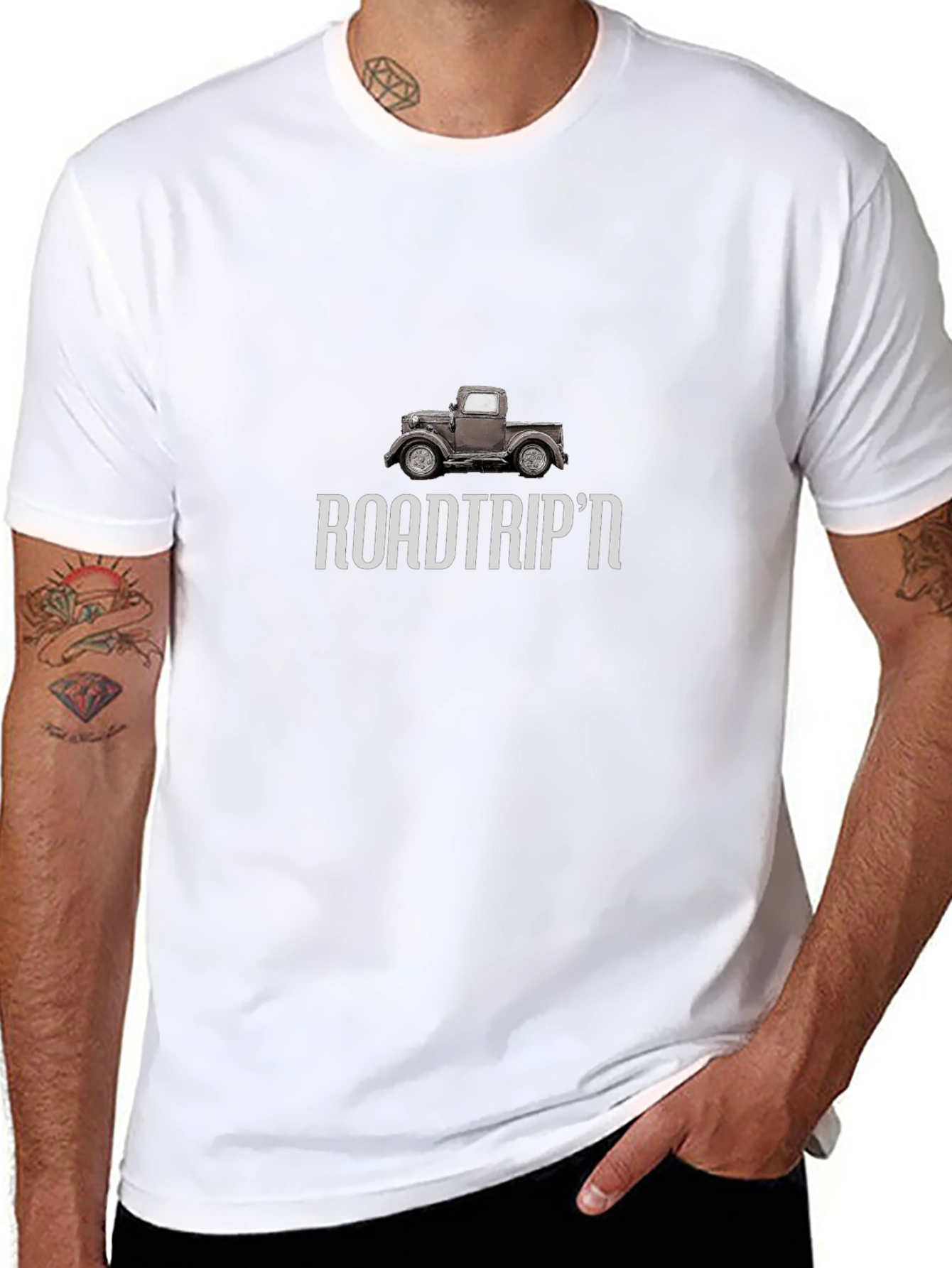 Road Tripn Truck Graphic T-Shirt