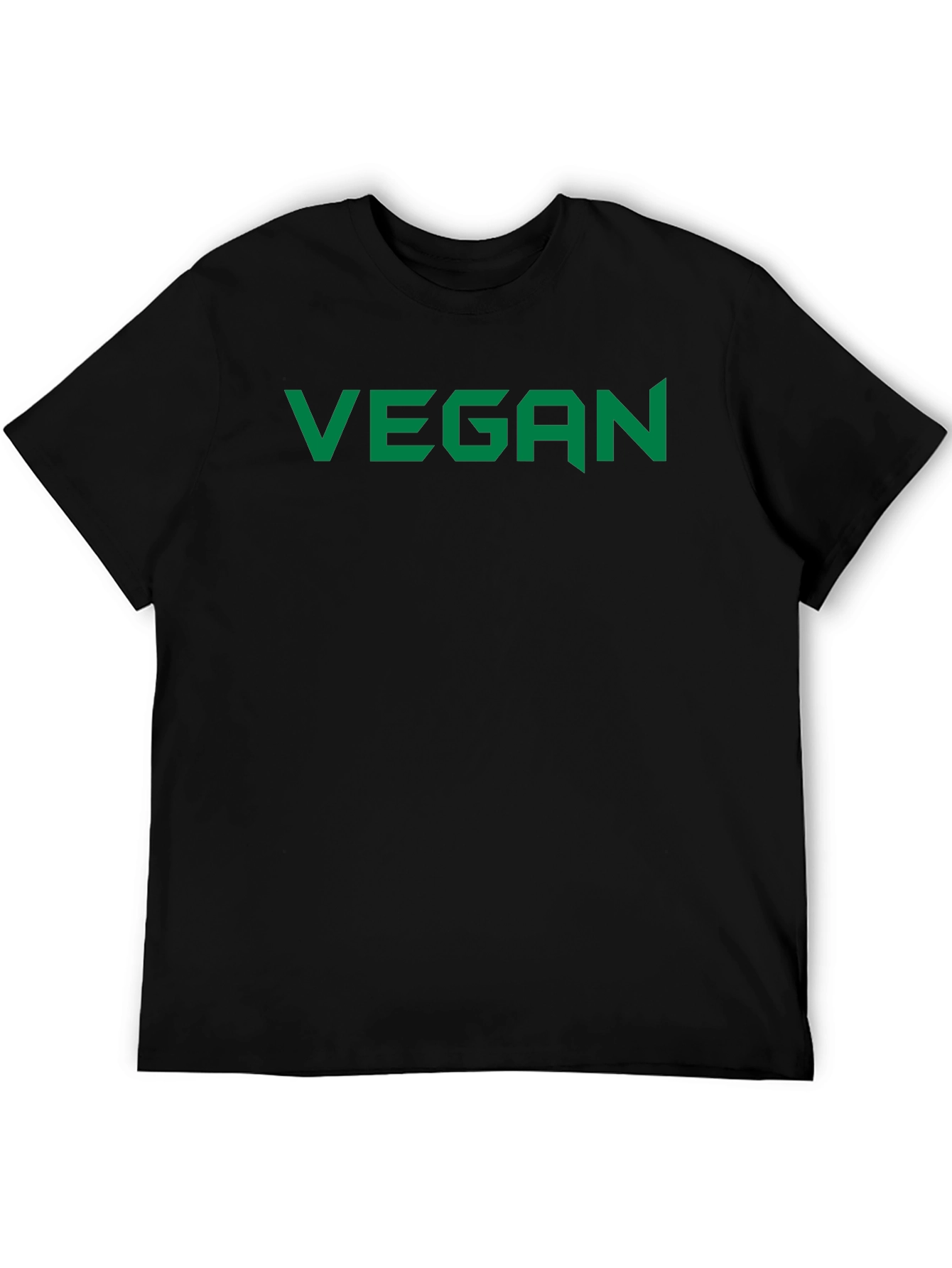 Vegan Statement Tee - Bold Green Print