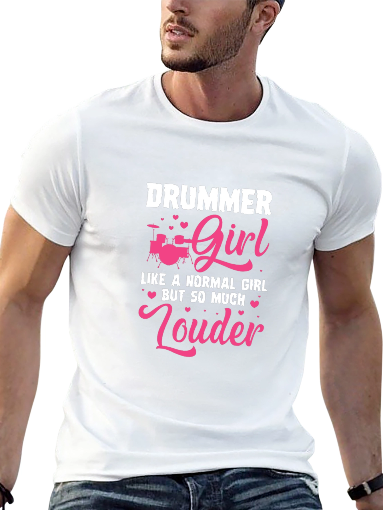 Drummer Girl T-Shirt - Louder Than Normal Tee