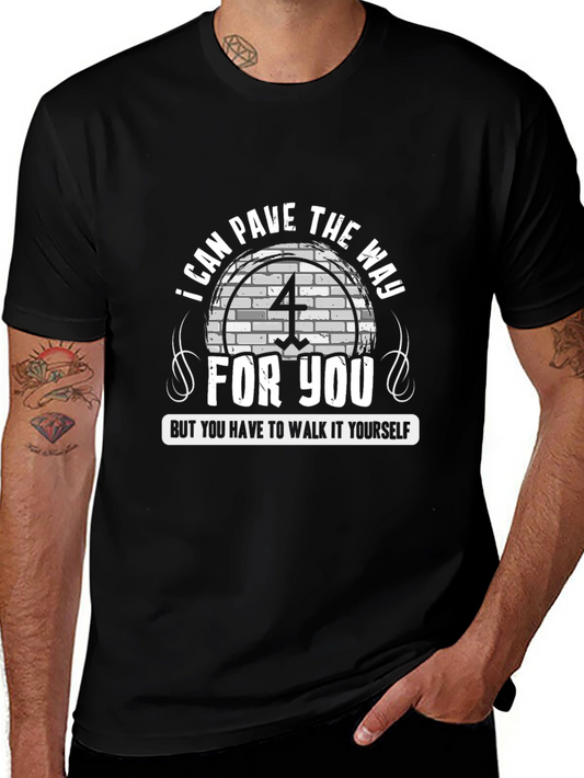 Pave The Way Graphic T-Shirt - Unisex Black Tee