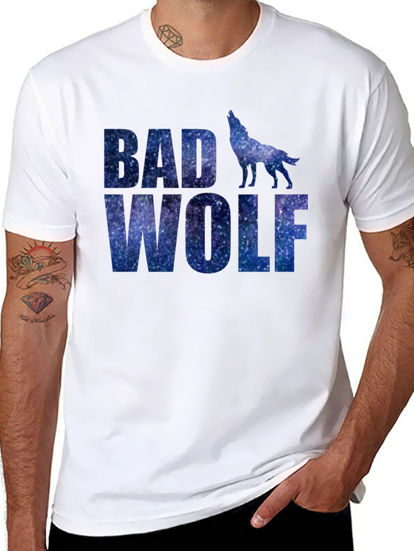 Bad Wolf Galaxy Print Tee