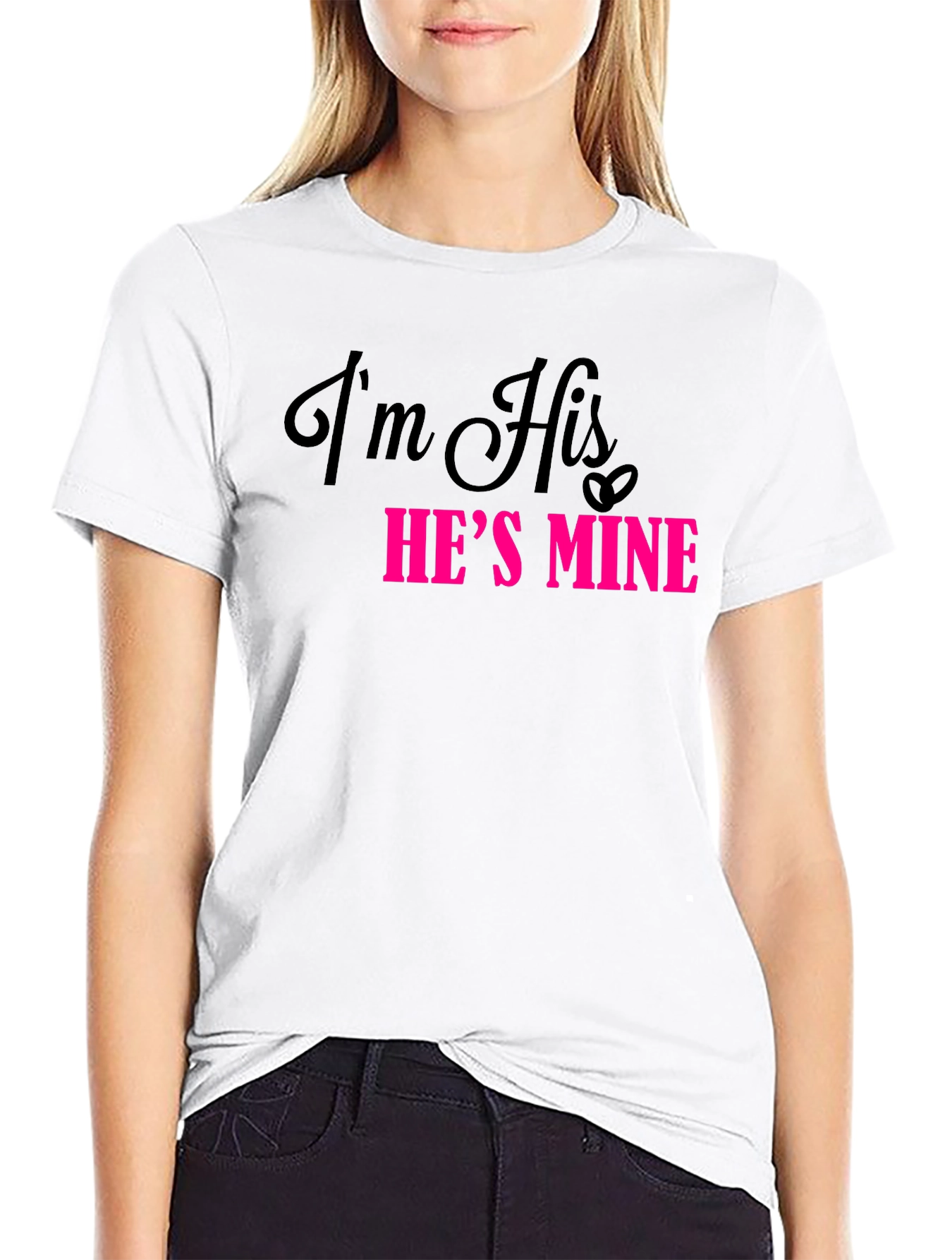 Im His Hes Mine Matching Couple T-Shirt