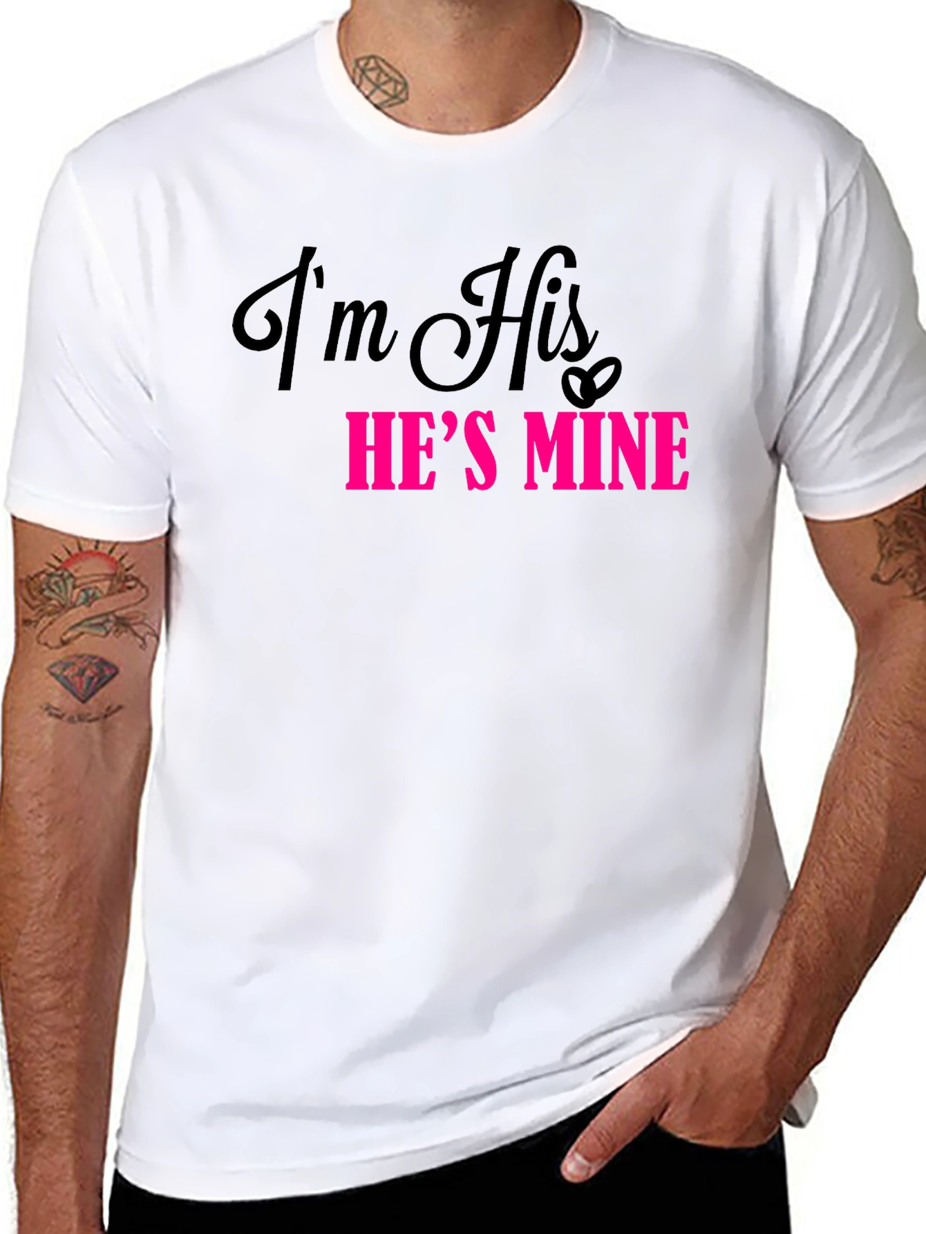 Im His Hes Mine Matching Couple T-Shirt