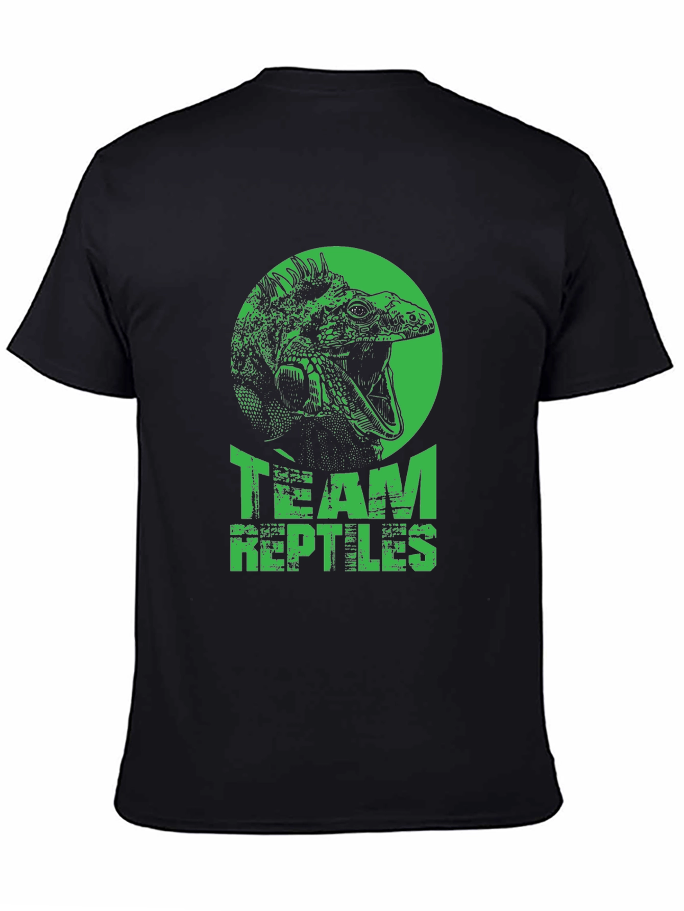 Team Reptiles Graphic T-Shirt - Black Iguana Tee