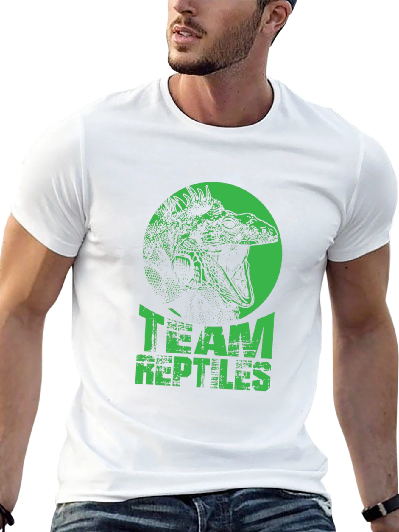 Team Reptiles Graphic T-Shirt - Black Iguana Tee