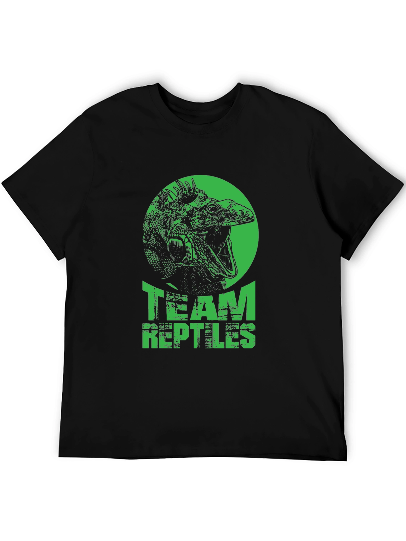 Team Reptiles Graphic T-Shirt - Black Iguana Tee