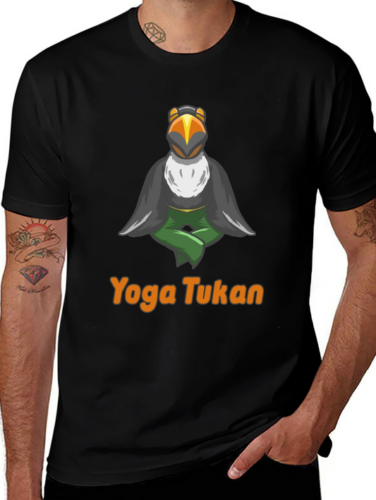 Yoga Tukan T-Shirt - Meditating Bird Design