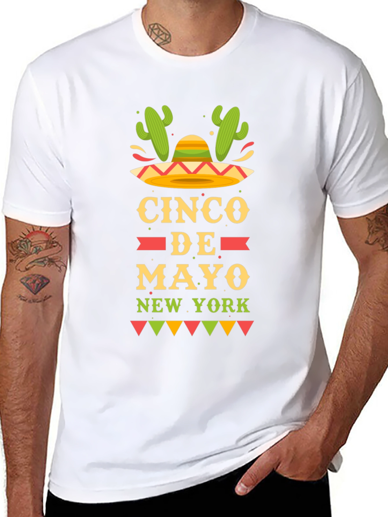 Cinco de Mayo New York Black Graphic T-Shirt