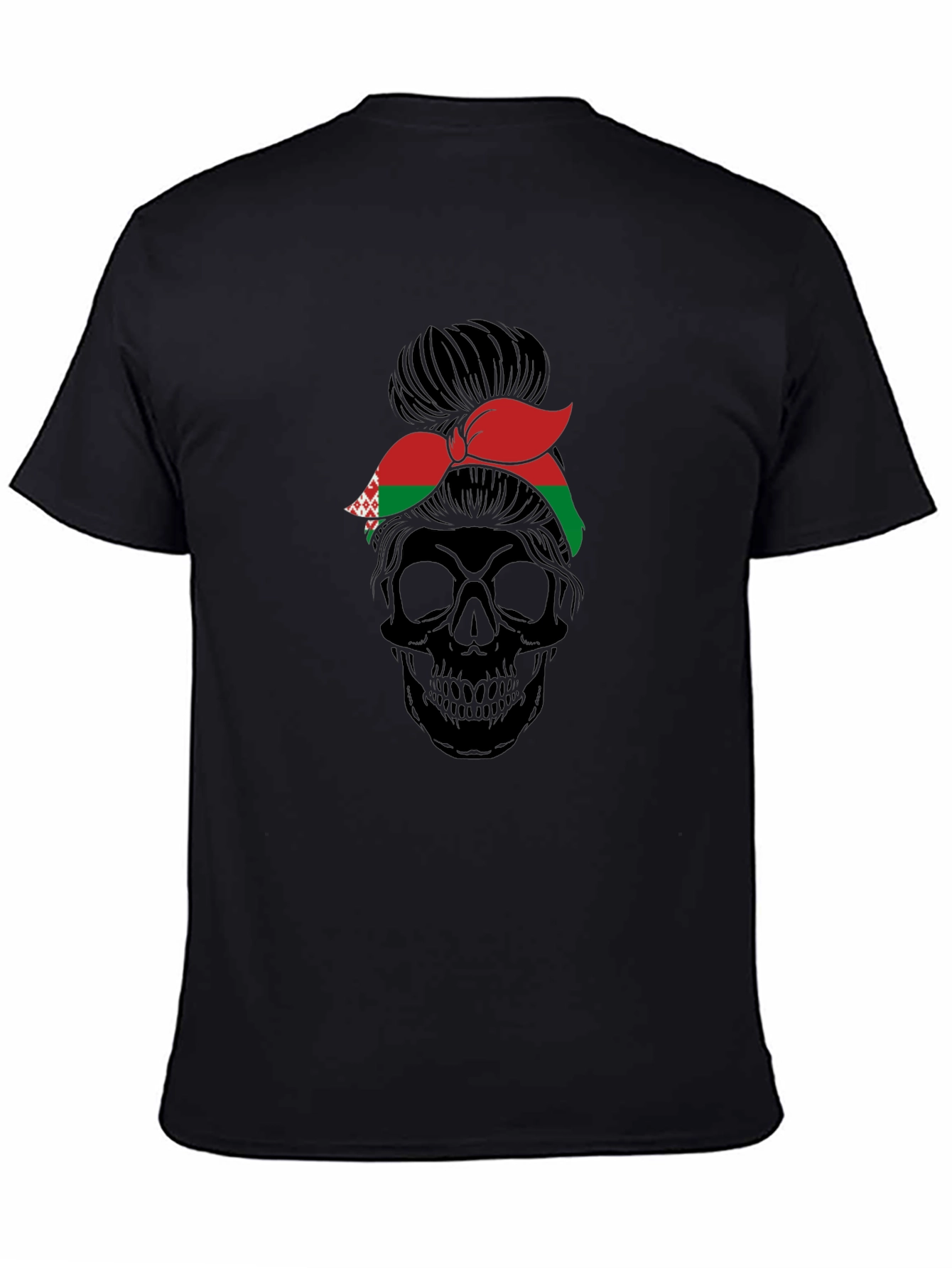 Belarus Messy Bun Skull Tee
