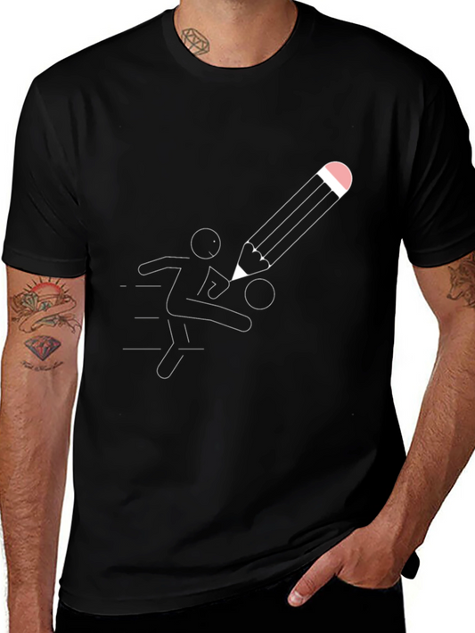 Pencil Kick T-Shirt - Unique Graphic Tee