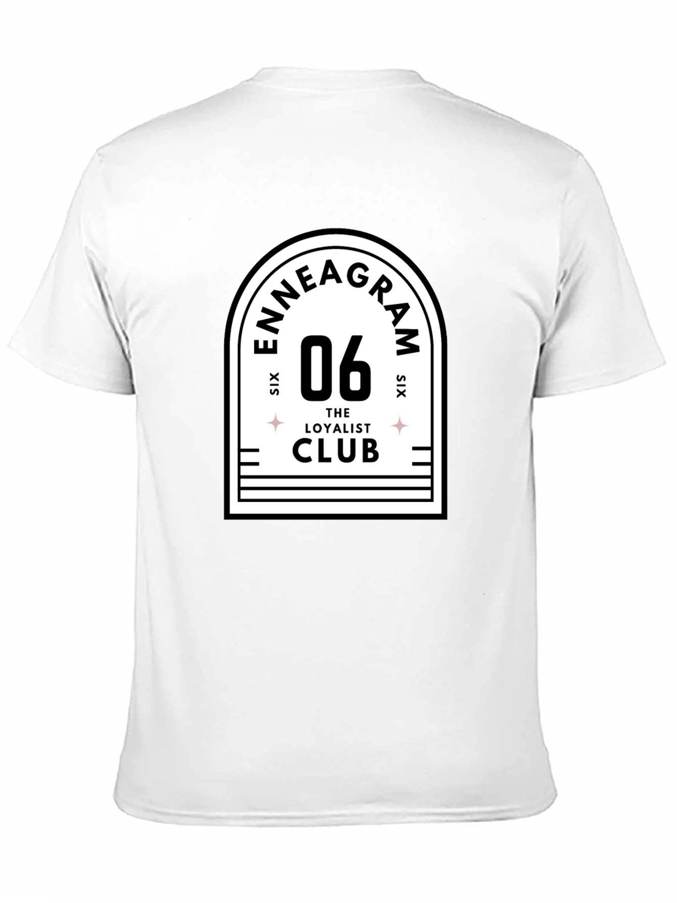 Enneagram 06 The Loyalist Club Black T-Shirt