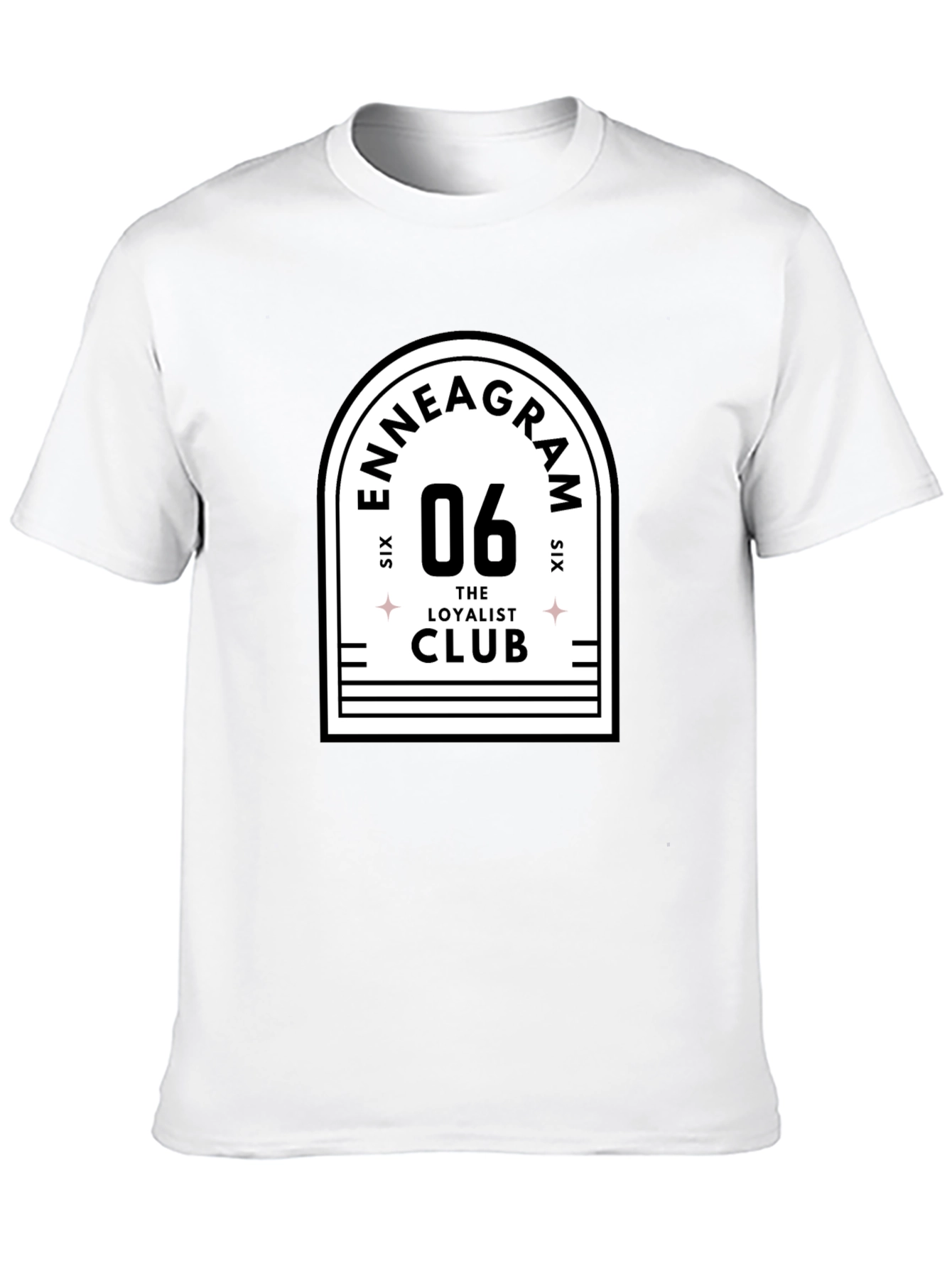 Enneagram 06 The Loyalist Club Black T-Shirt