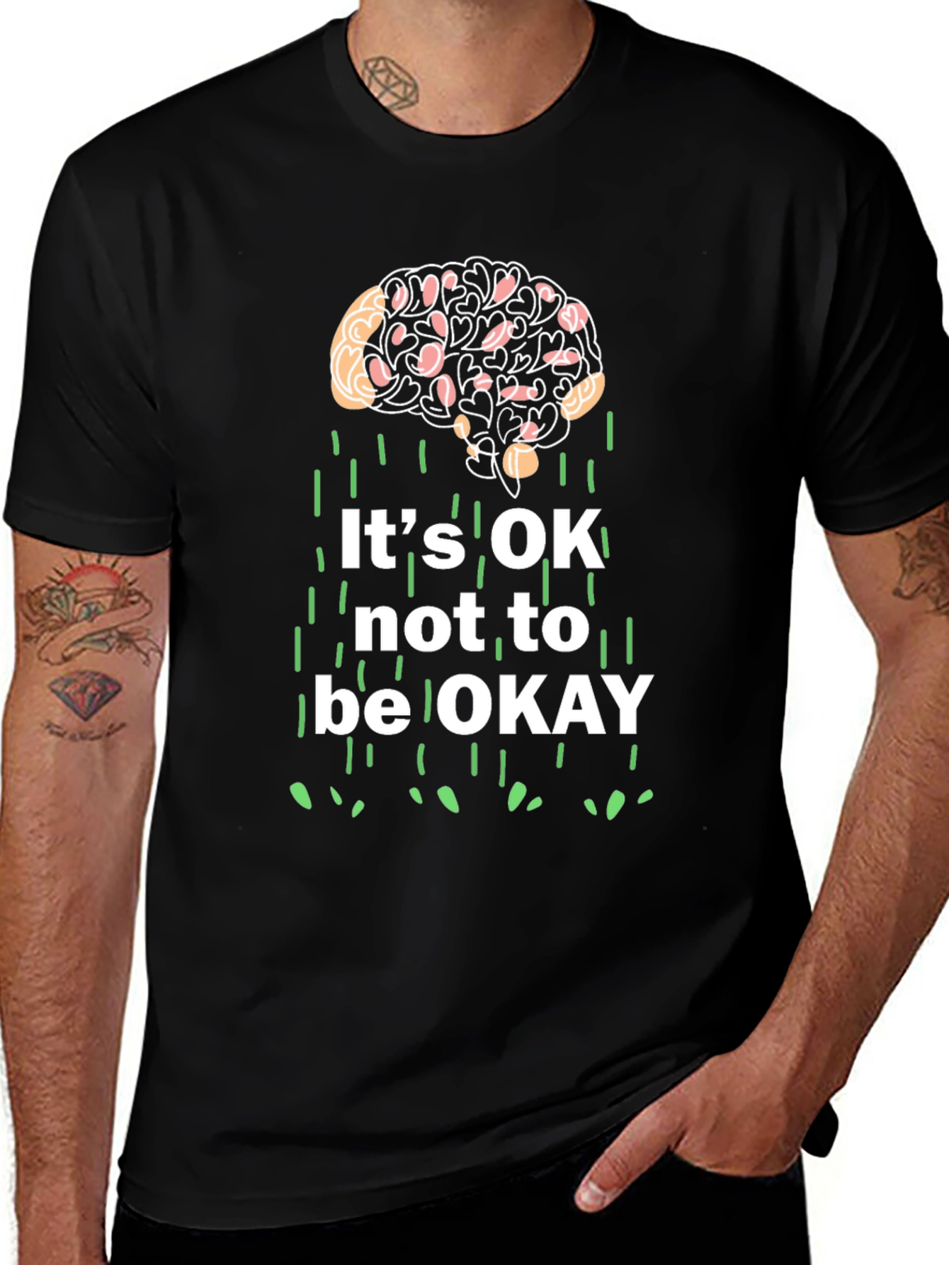 Its OK Not to Be OK Mental Health T-Shirt