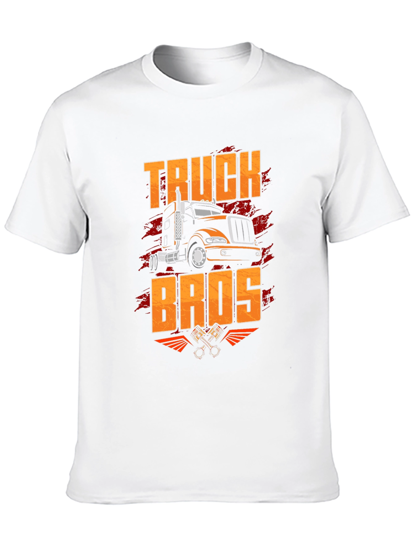 Truck Bros Graphic Tee - Black Crew Neck T-Shirt
