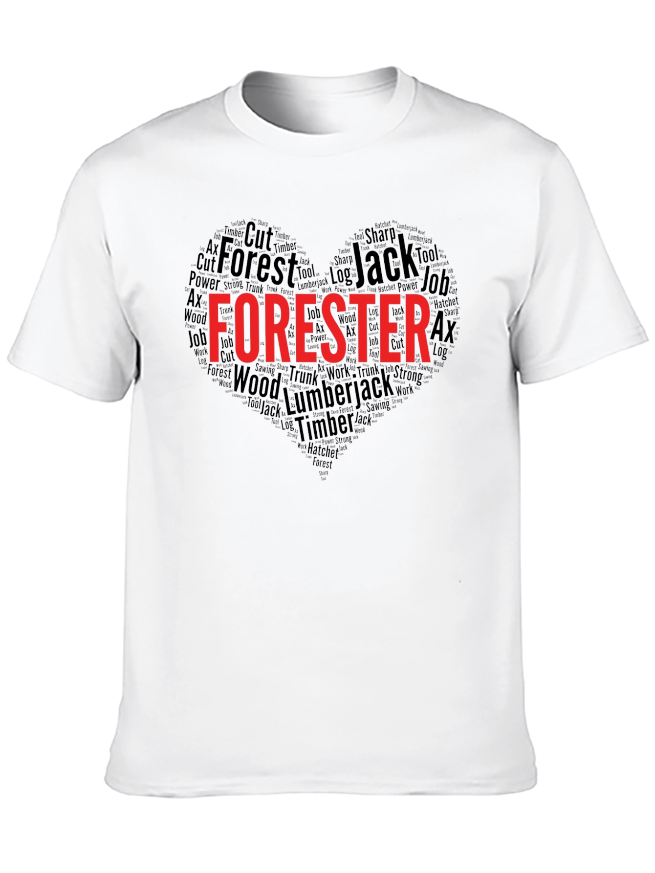 Forester Word Art Heart T-Shirt