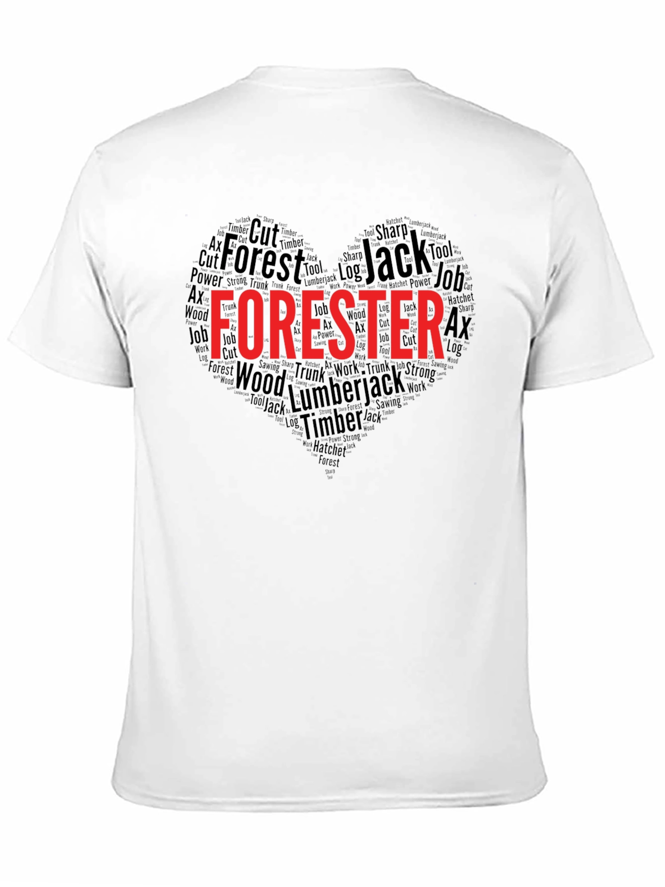 Forester Word Art Heart T-Shirt