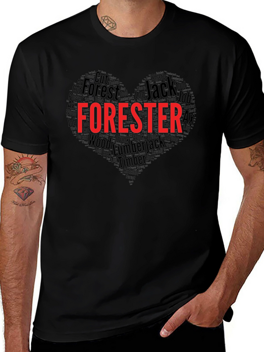 Forester Word Art Heart T-Shirt