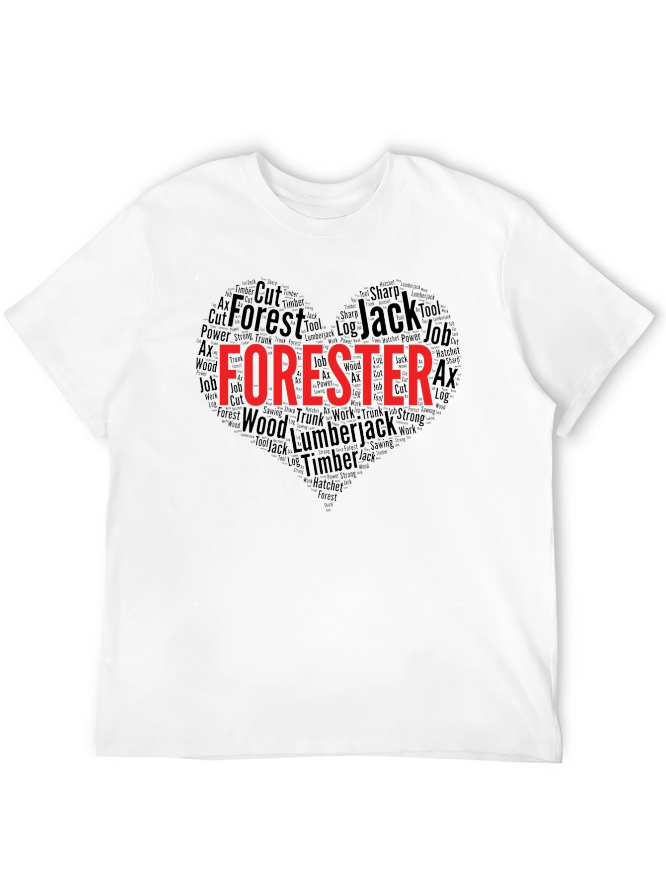 Forester Word Art Heart T-Shirt