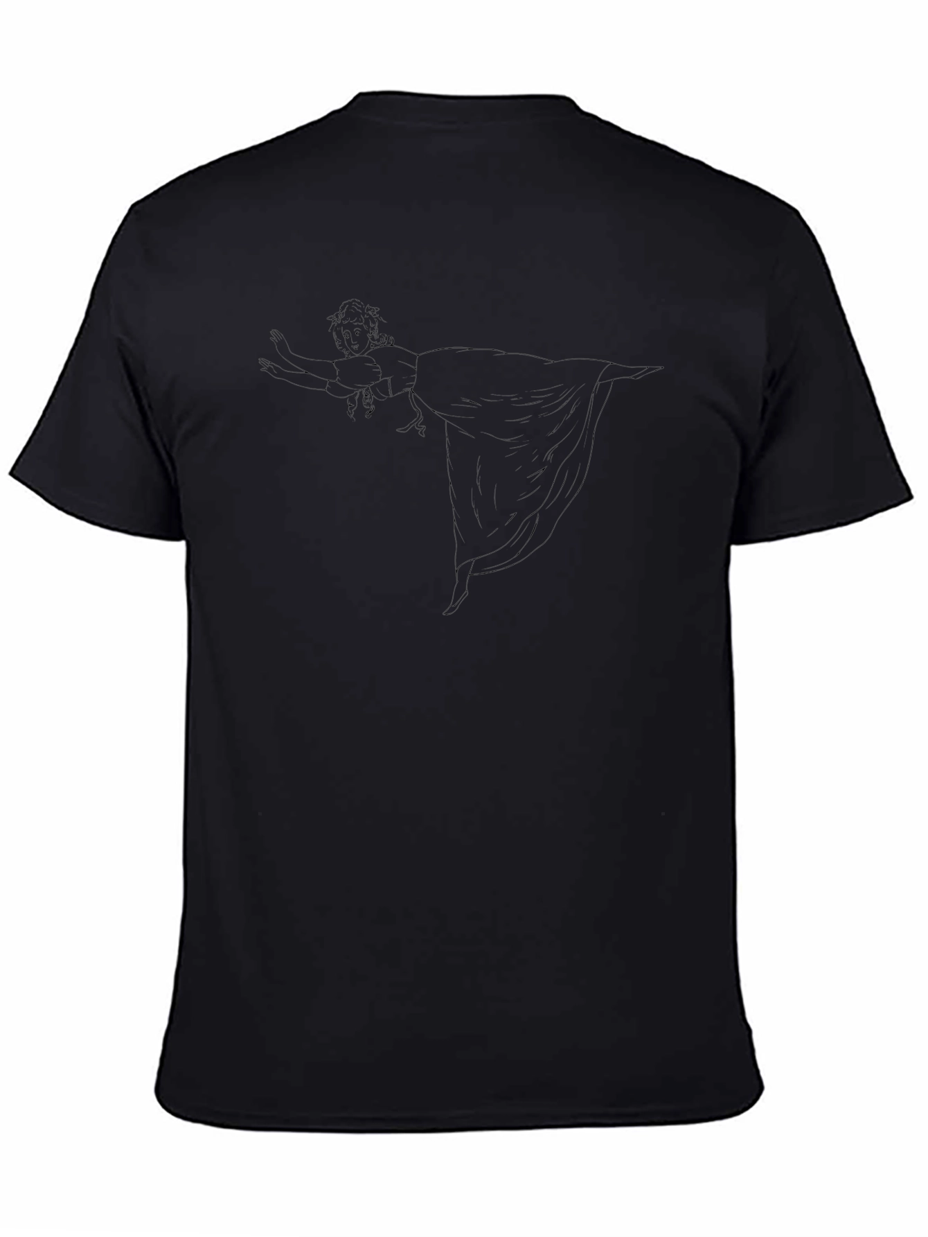 Ballerina Graphic Black T-Shirt