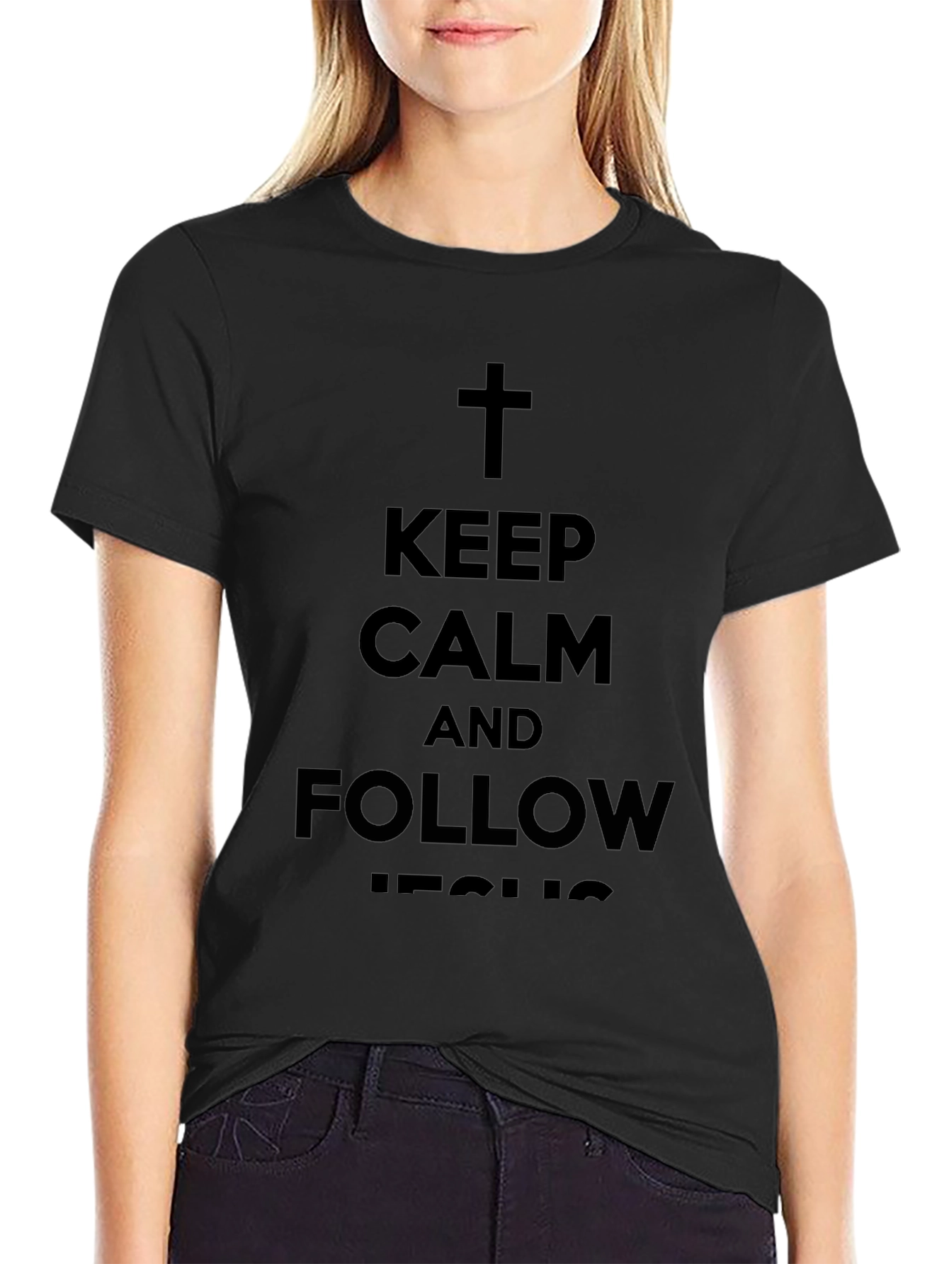 Keep Calm Follow Jesus Christian T-Shirt