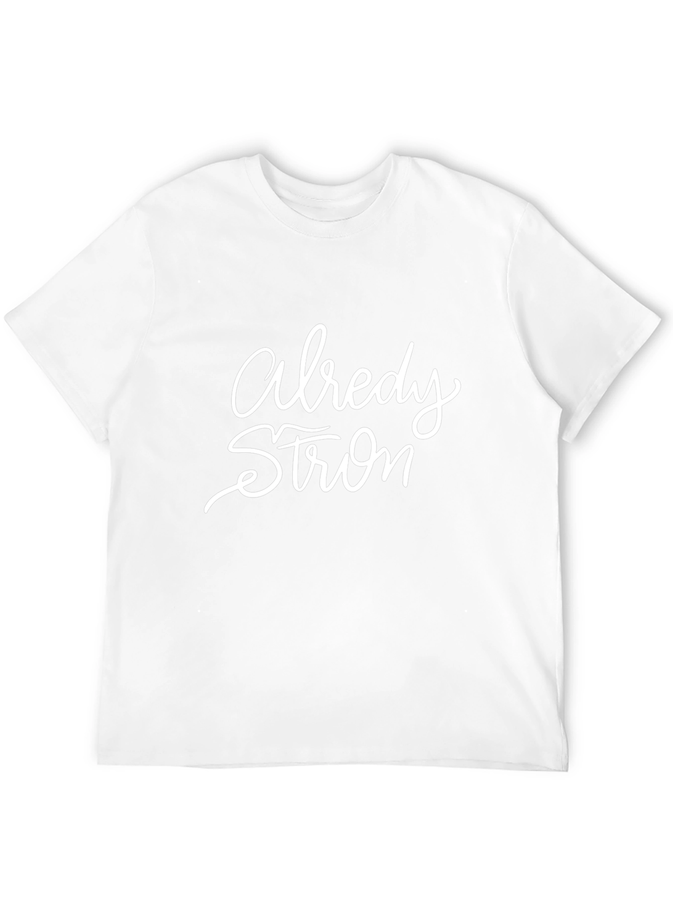 Already Strong Graphic Tee - Black Cotton Blend