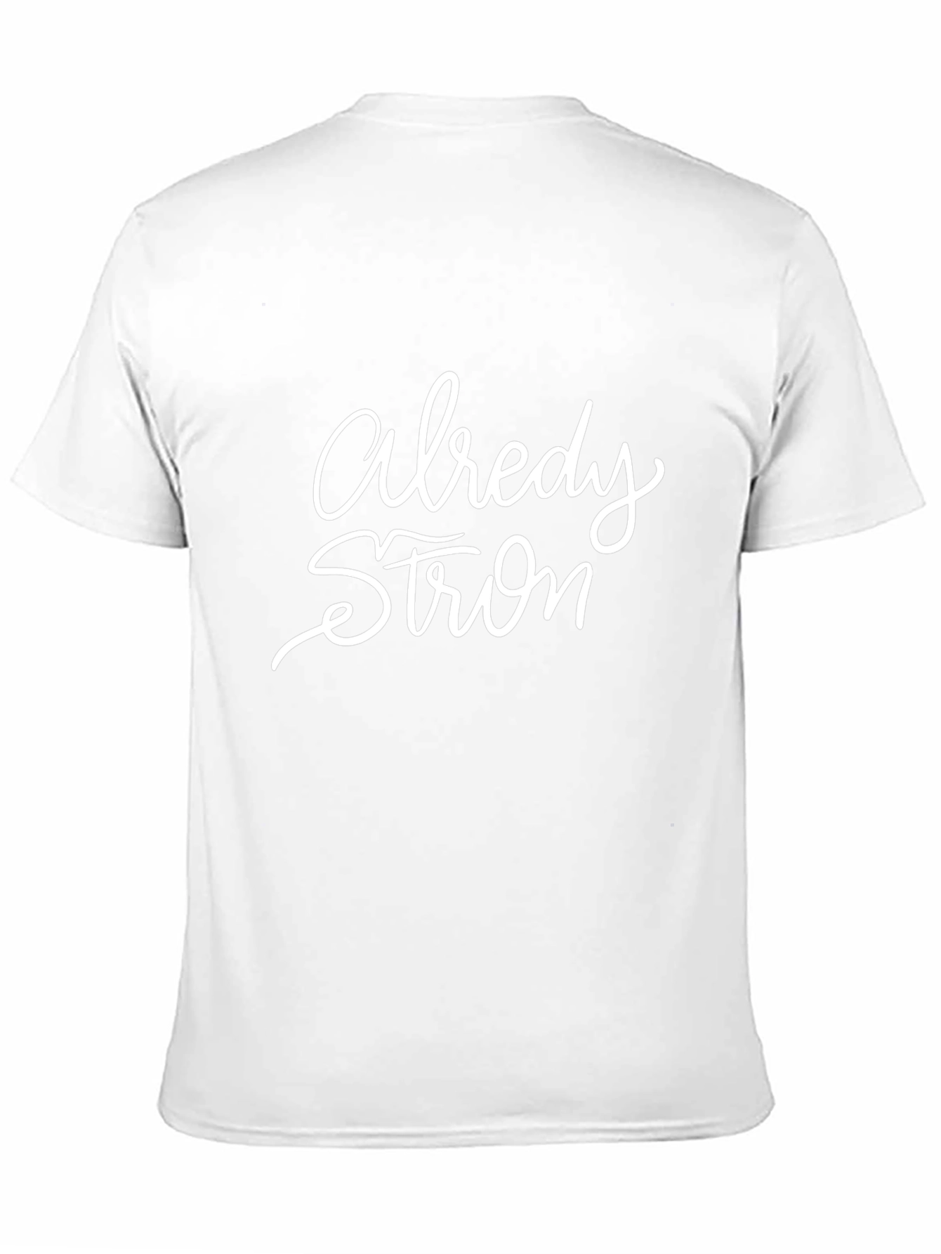 Already Strong Graphic Tee - Black Cotton Blend