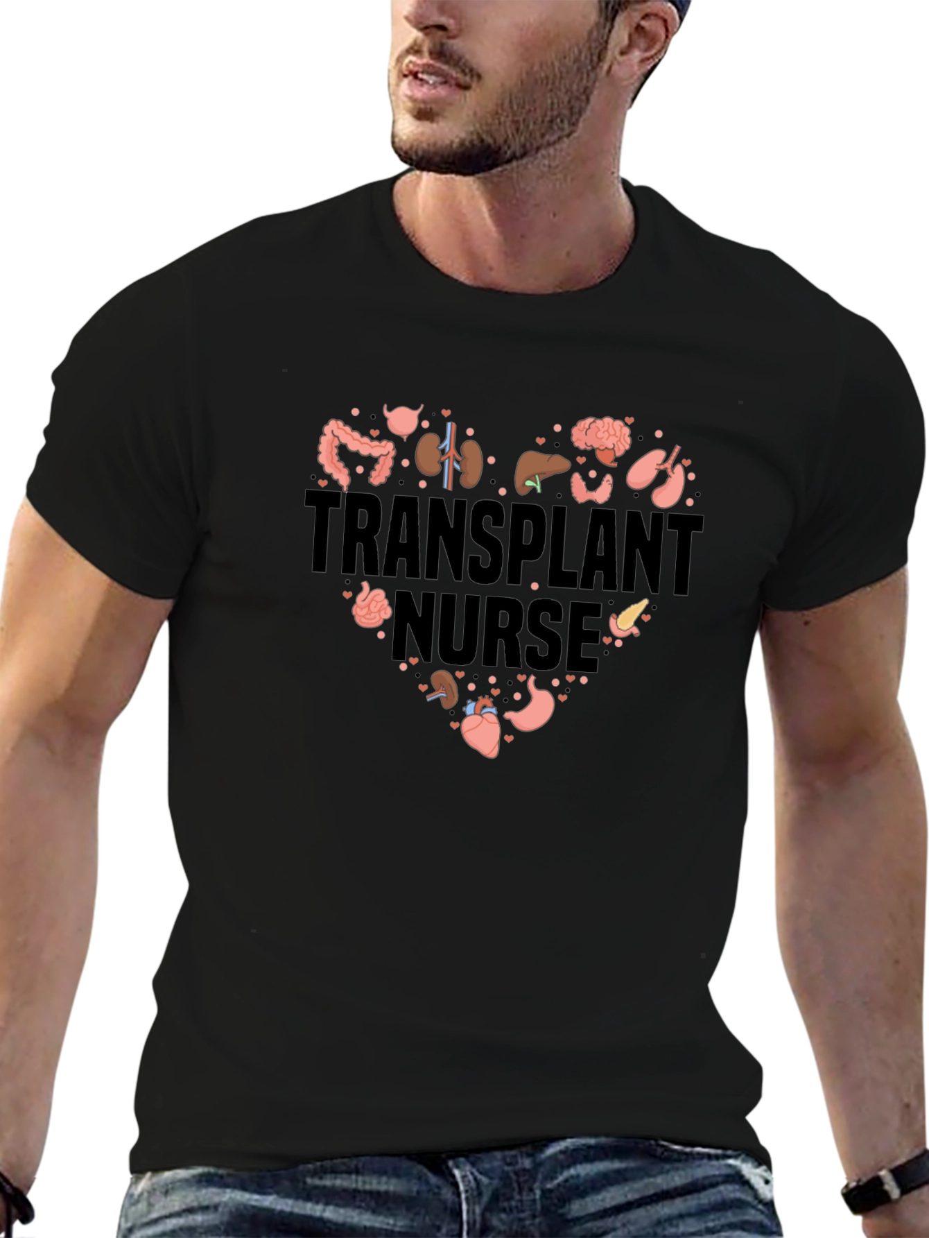 Transplant Nurse Heart T-Shirt