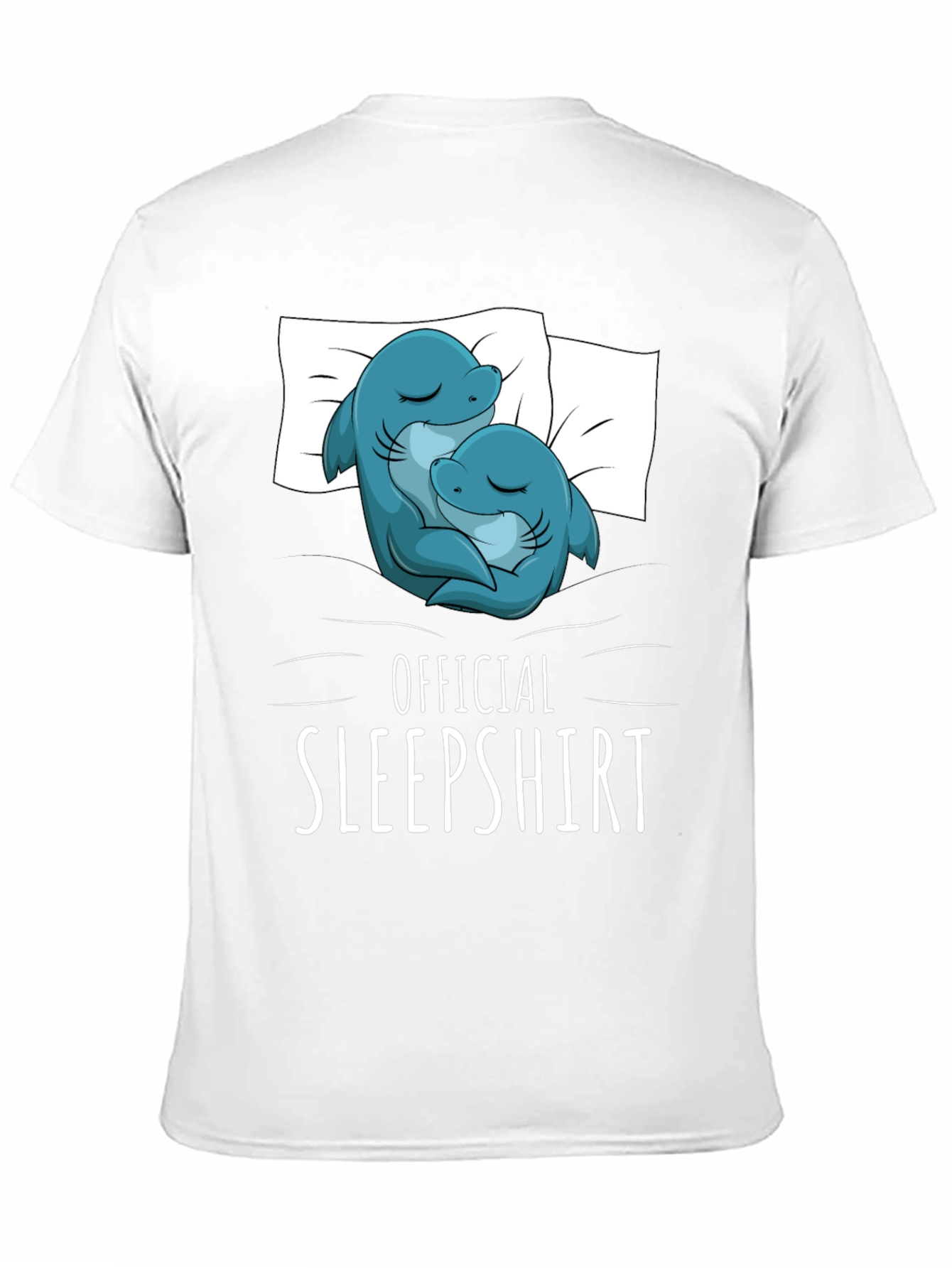 Official Sleepshirt - Cute Shark Couple T-Shirt