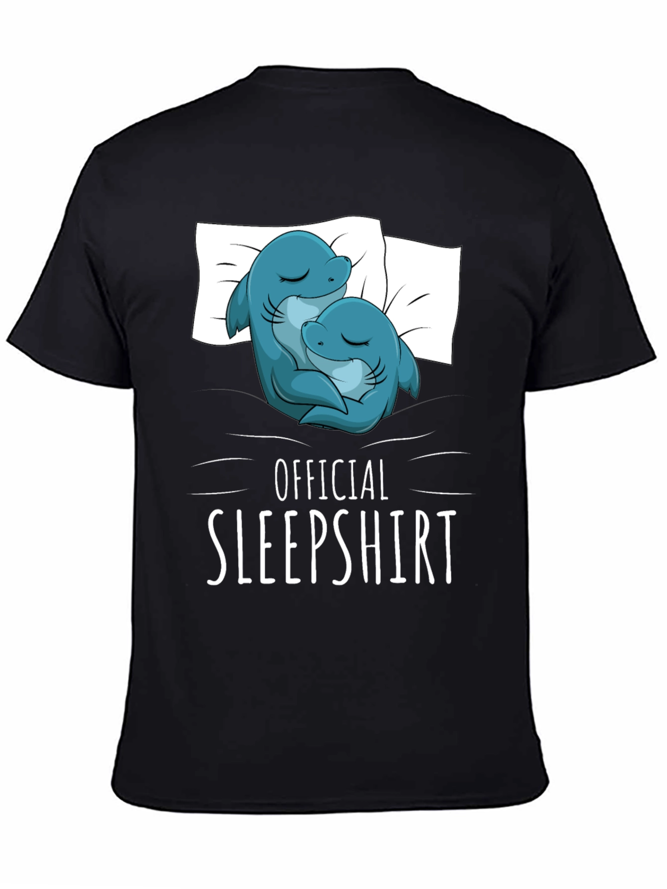 Official Sleepshirt - Cute Shark Couple T-Shirt