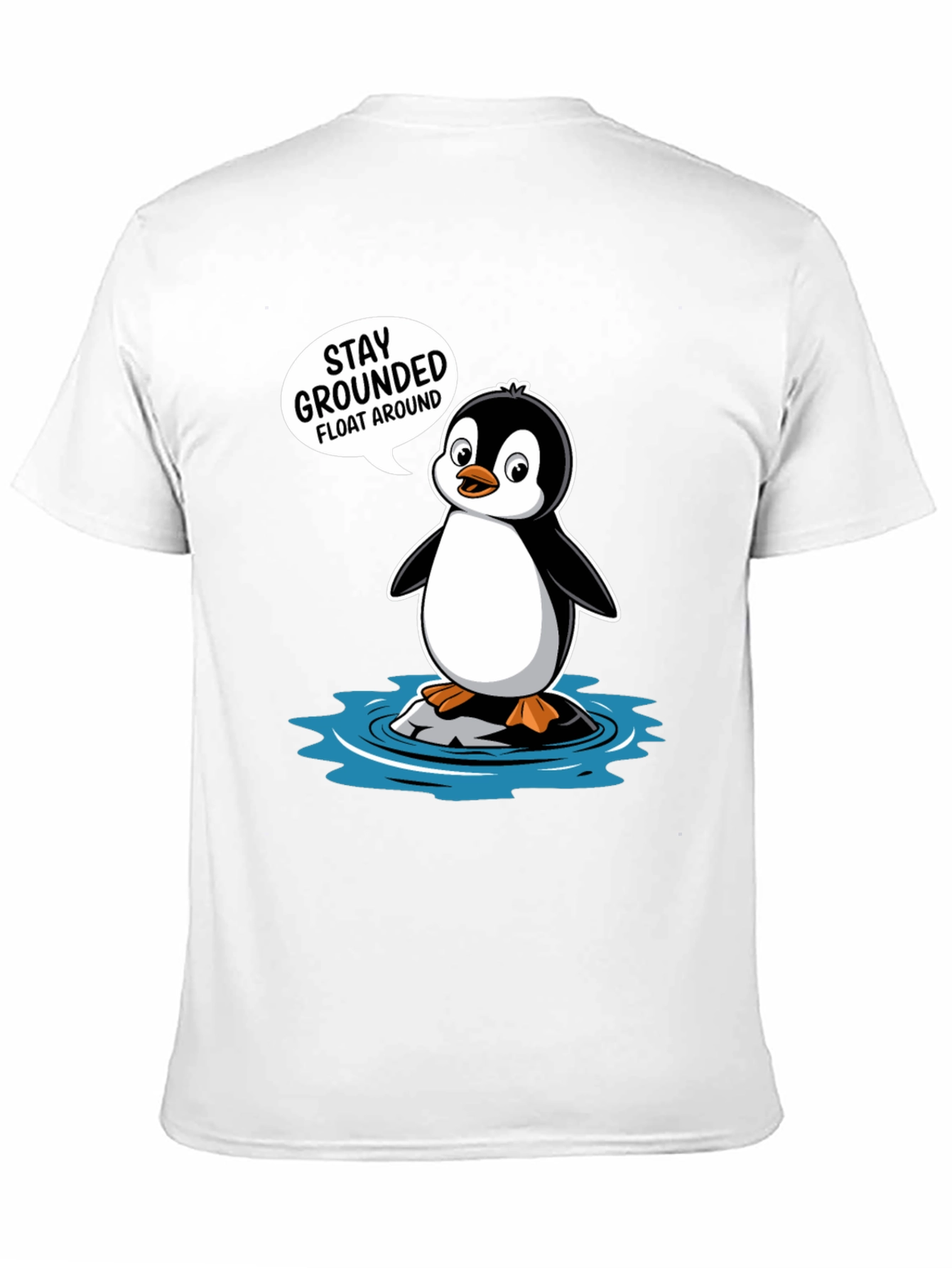 Stay Grounded Penguin Graphic T-Shirt
