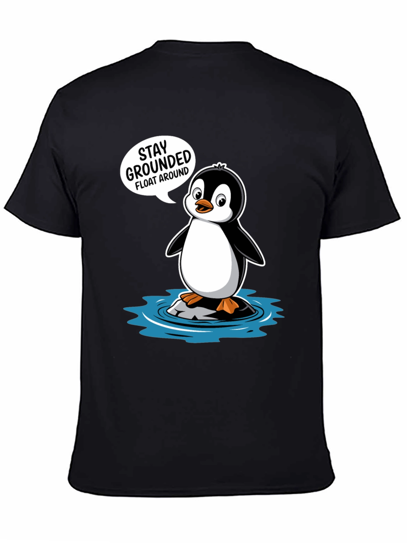 Stay Grounded Penguin Graphic T-Shirt