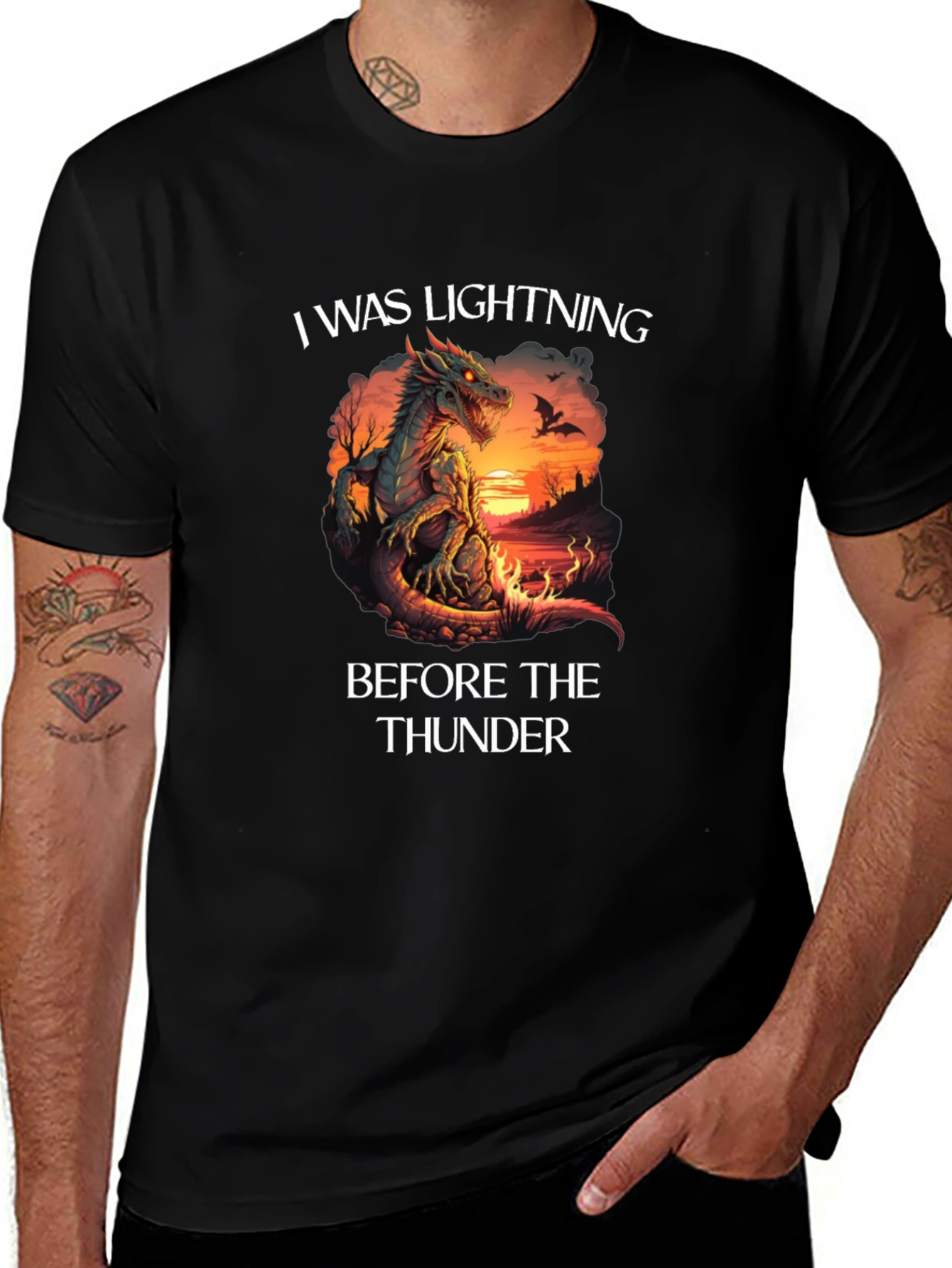 I Was Lightning Before The Thunder Dragon T-Shirt