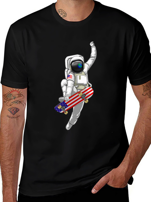 Astronaut Skateboard T-Shirt