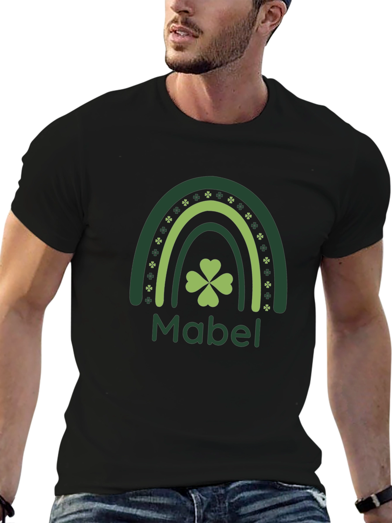 Mabels St. Patricks Day Clover Rainbow Tee